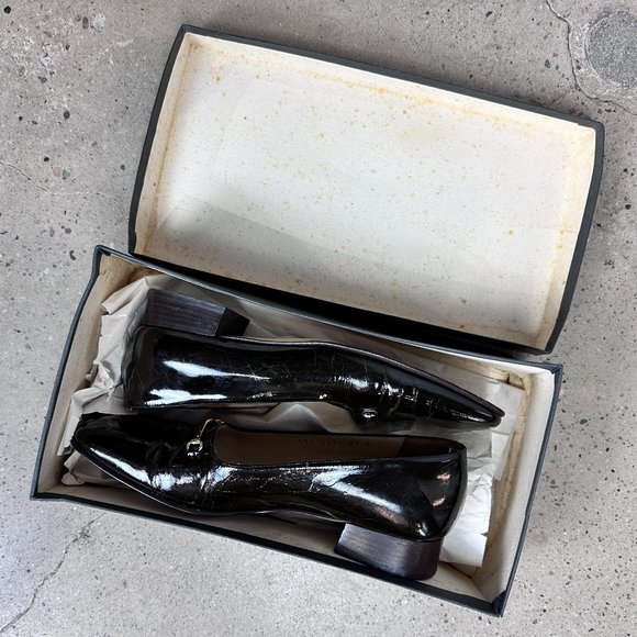 Vintage Gucci Patent Horsebit Loafers - Picture 11 of 11